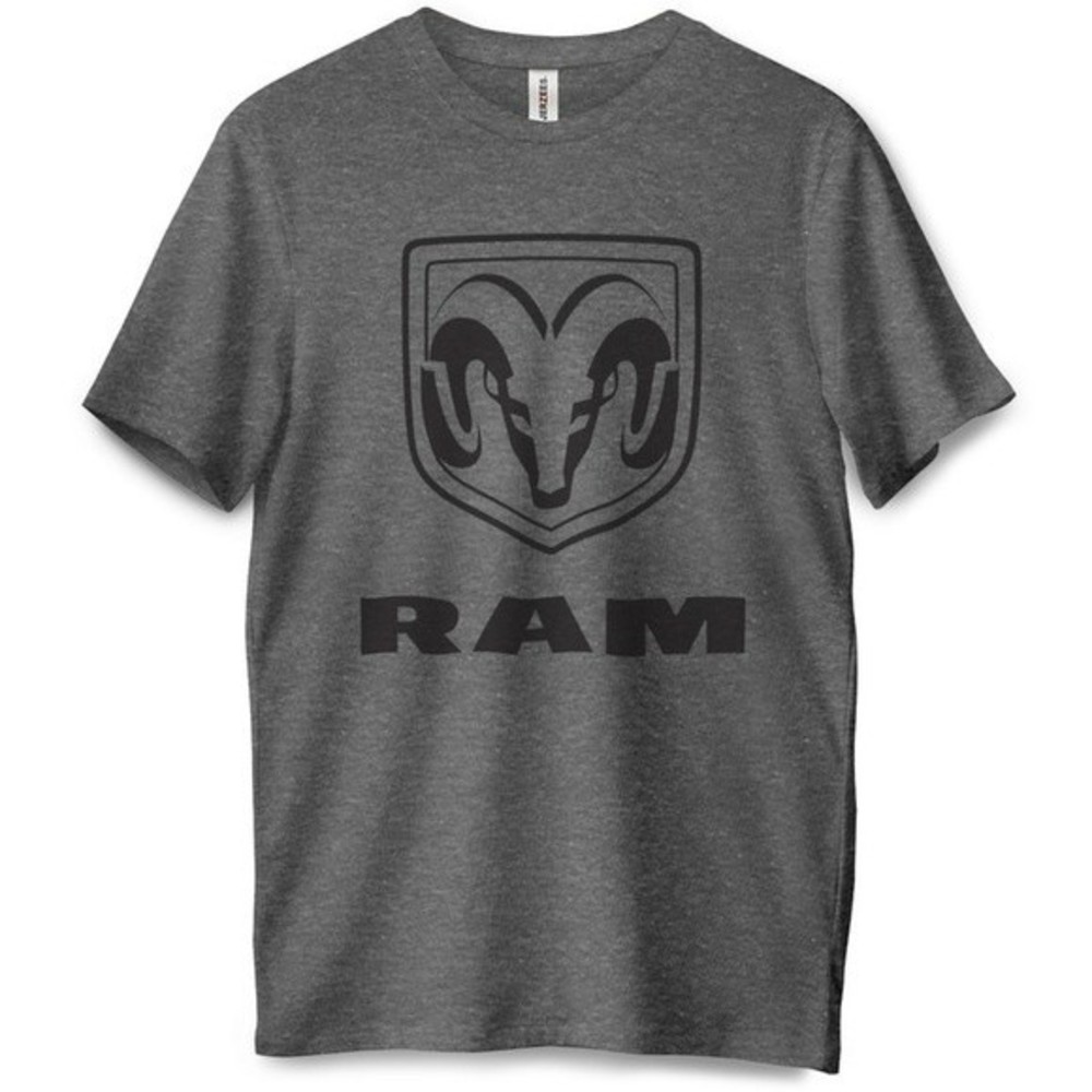 Dodge Ram Logo Short Sleeve Premium
Tee in Charcoal Heather, Unisex 2XL